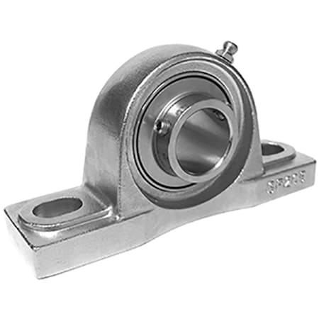 Stainless Steel Pillow Block Bearings 1 3/16 Id,1/2 Bolt Size,152305